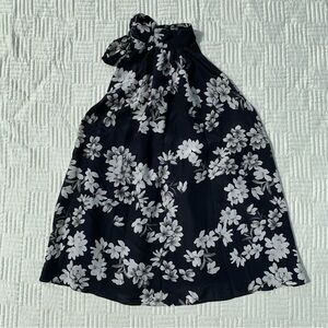 Alice + Olive Floral Backless Halter Top Size Medium